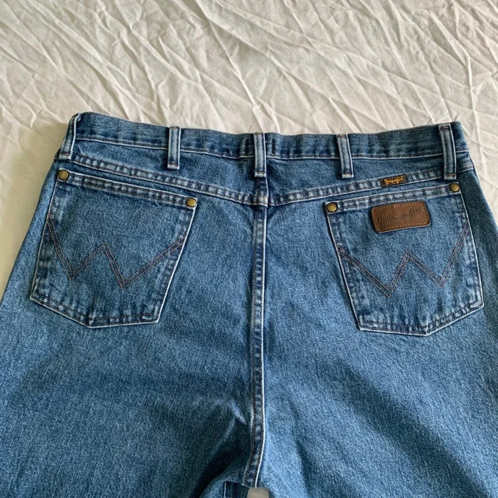 Wrangler Men 38x36 Jeans Blue 47MWZ Premium Performance Cowboy Cut Regular Fit